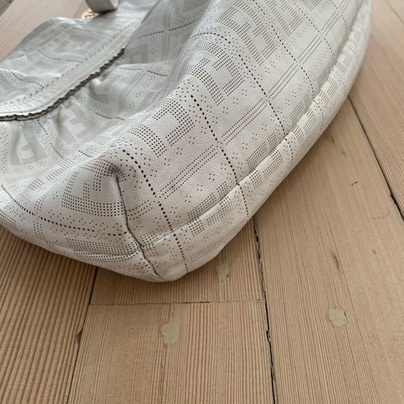 Vintage Fendi White Zucca Chef Hobo Bag - Picture 9 of 13